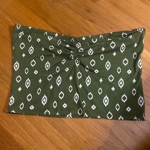 No Comment Army Green Tube Top